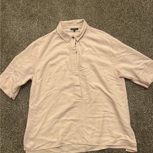 Warehouse Men's Light Pink Casual Button Down Shirt